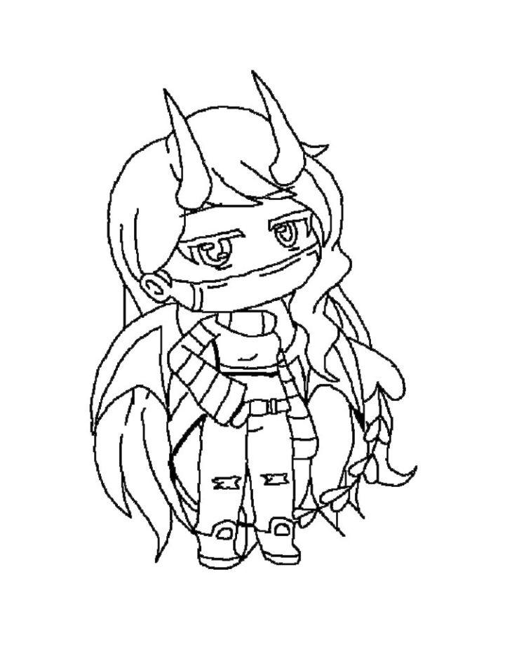 Gacha Life Coloring Pages for Adults