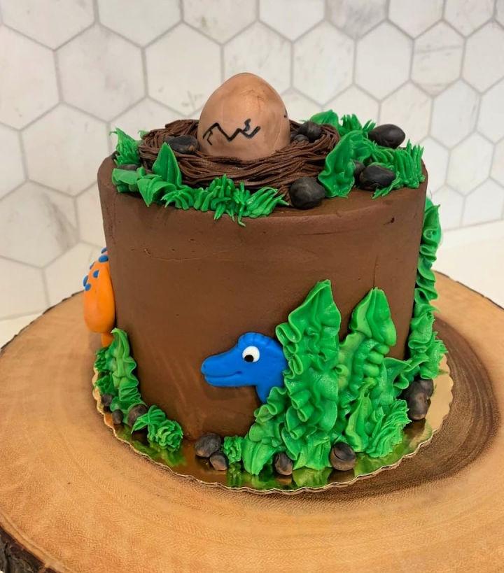 Gluten Free Chocolate Cake for A Dino Lover