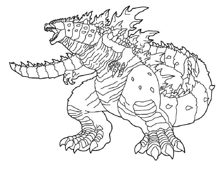 Godzilla Coloring Pages For Kids