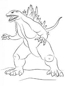 Godzilla Coloring Page For Adults Printable