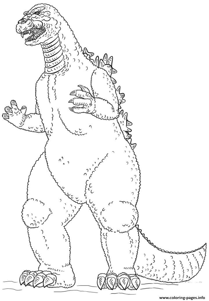 Godzilla Coloring Pages, Tracer Pages, and Posters