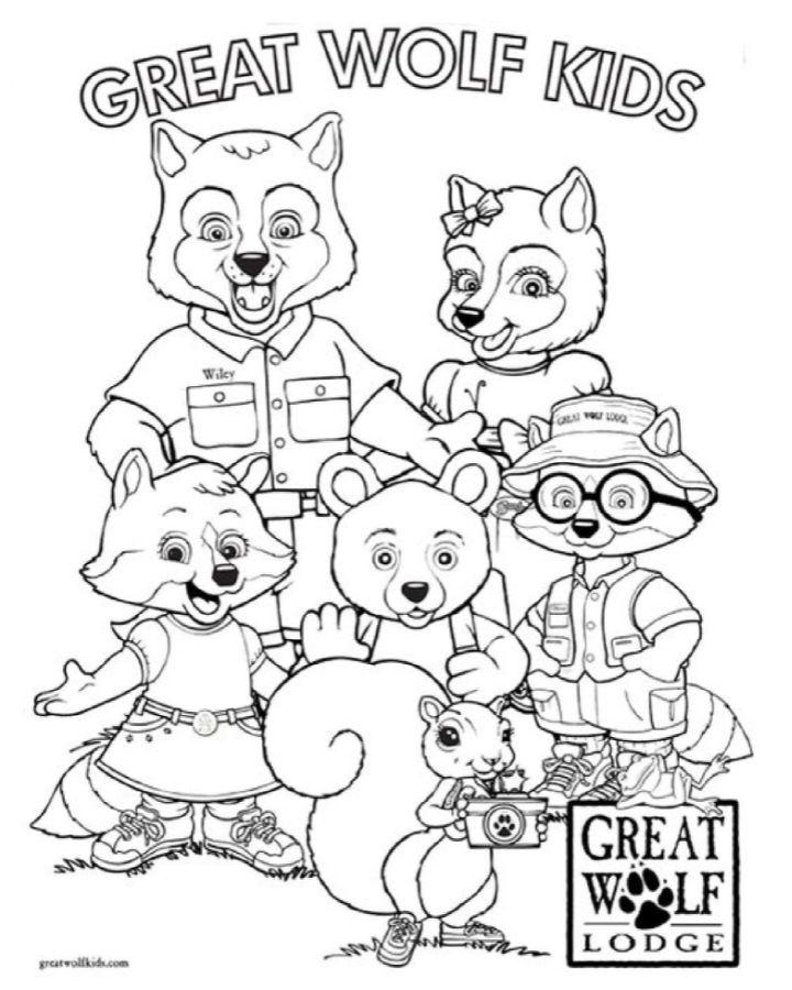 Great Wolf Lodge Coloring Pages