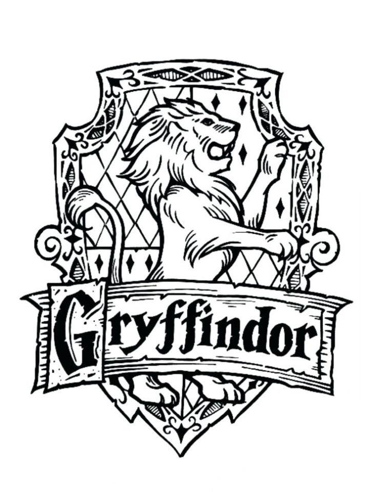 Gryffindor Symbol Coloring Page
