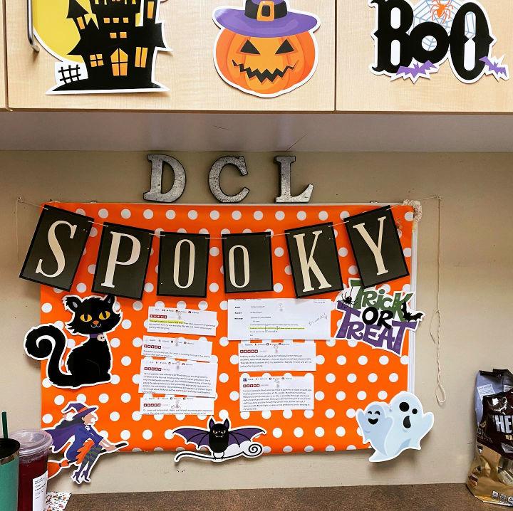 Halloween Bulletin Board for Lunchroom