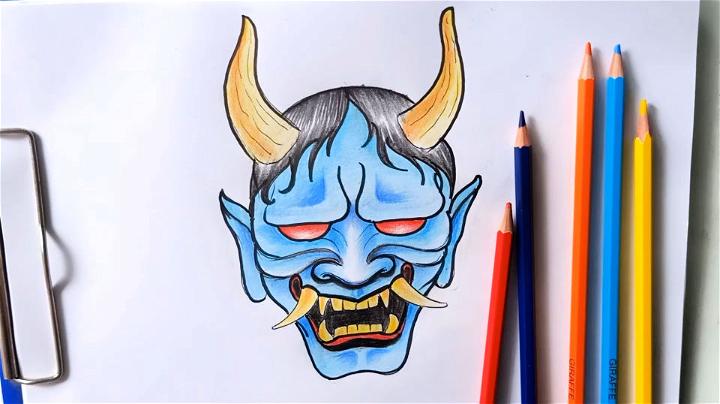 Hannya Mask Drawing