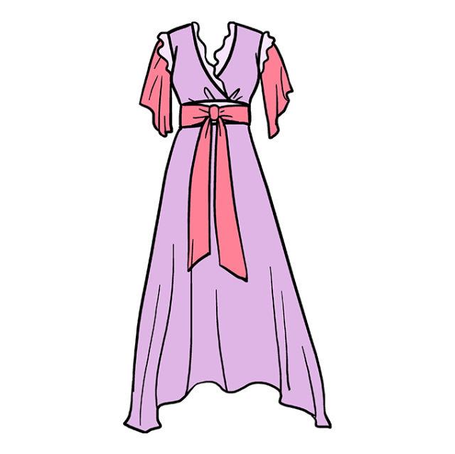 How Do You Draw A Dress