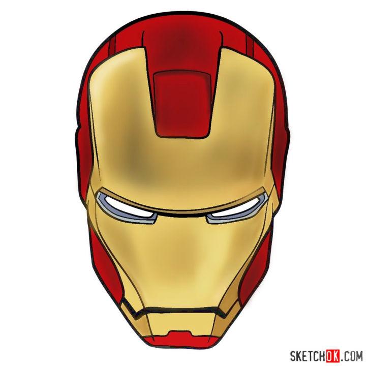 How To Draw An Iron Man Mask