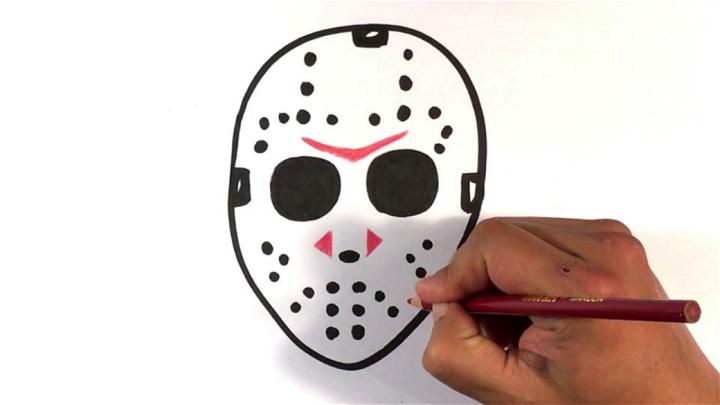 How To Draw Jason Mask