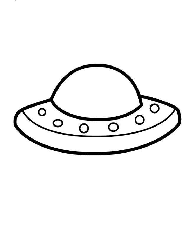 Simple Alien Spaceship Drawing