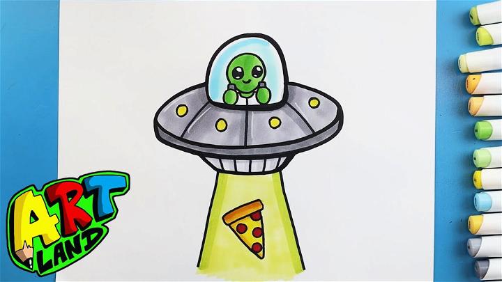 How to Draw an Alien Spaceship