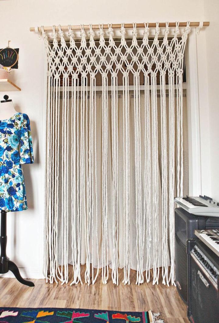 How to Make Macrame Curtain