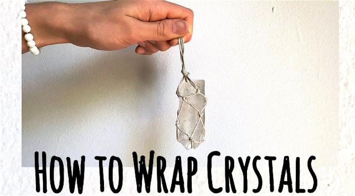 How to Wrap a Macrame Crystal with String