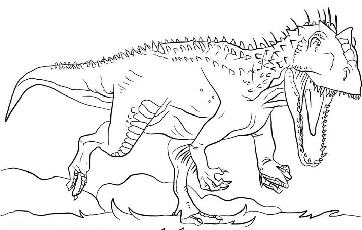 Indoraptor in Jurassic World Coloring Pages