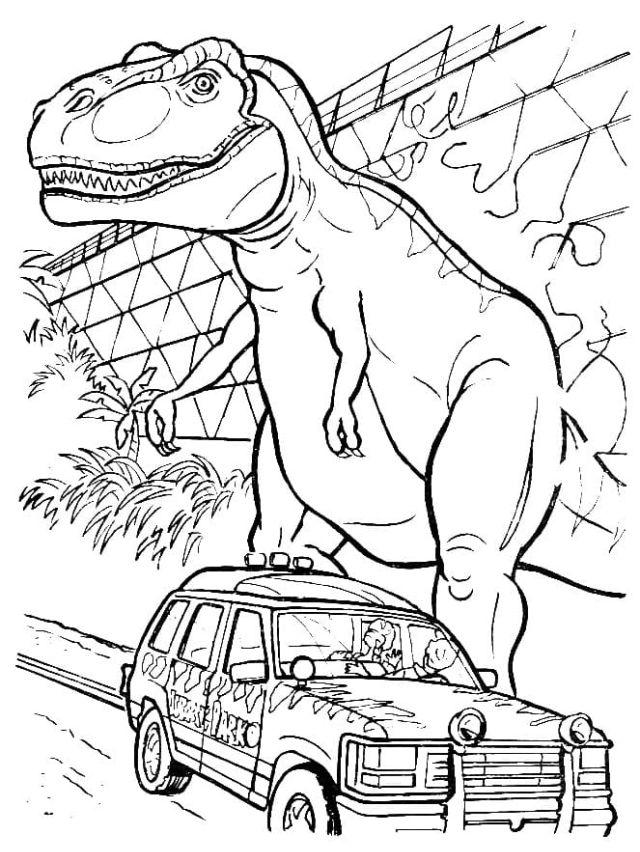 Jurassic World Coloring Pages for Little Ones
