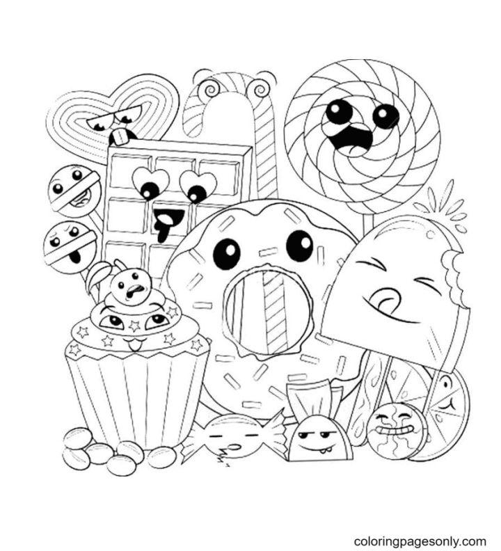 Kawaii Coloring Book Pages