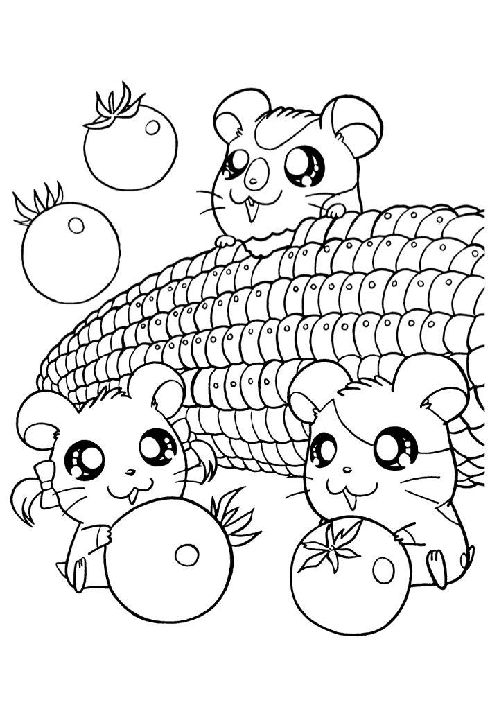 Kawaii Coloring Pages and Printables