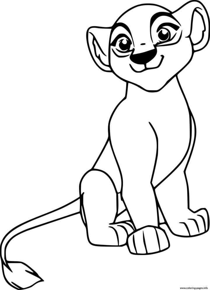 Kiara from Lion Guard Coloring Page