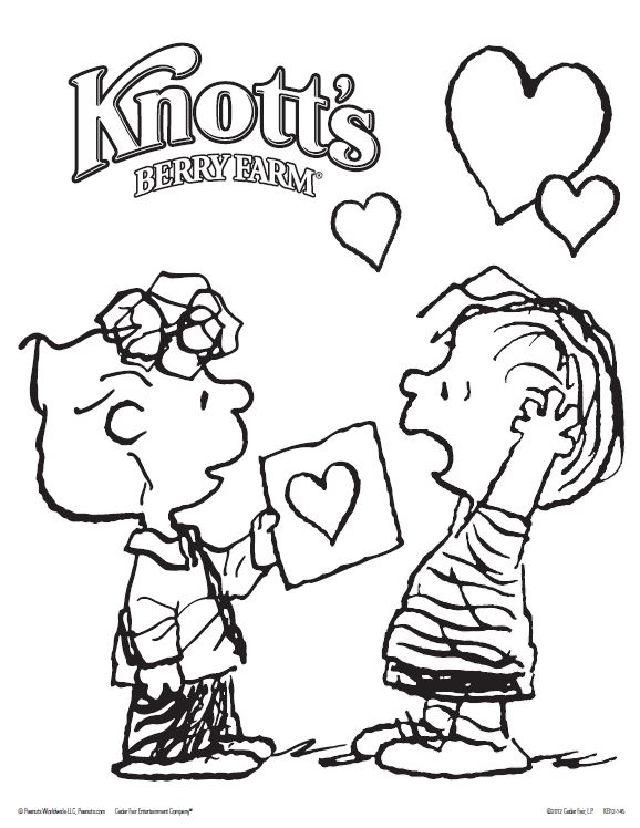 Knotts Valentines Day Coloring Pages