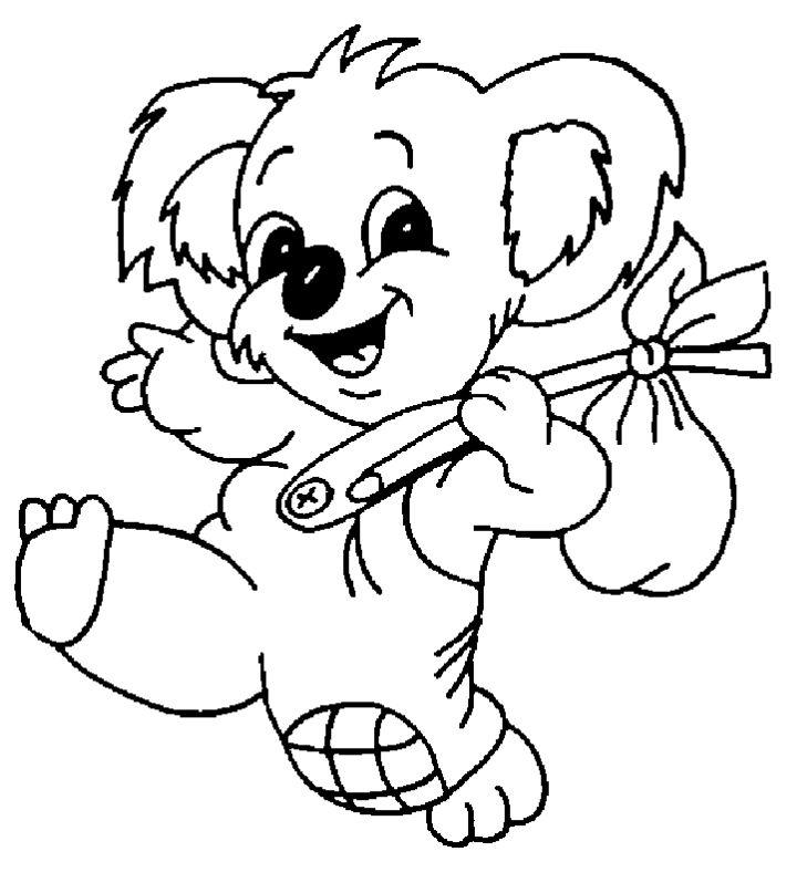 Koala Coloring Pages, Tracer Pages, and Posters