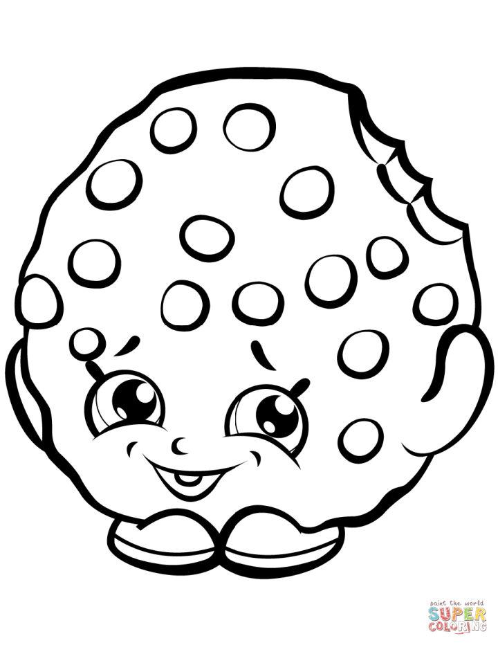 Kooky Cookie Shopkin Coloring Page