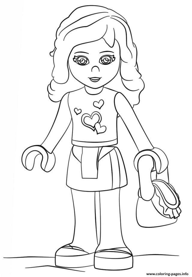 Lego Girl Coloring Pages for Little Ones