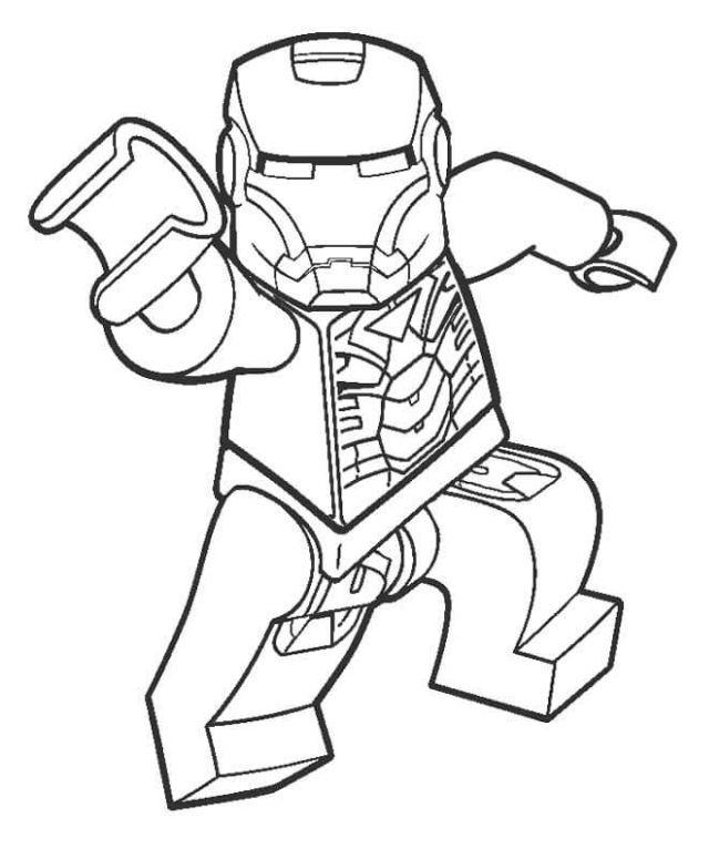 Lego Iron Man Coloring Pages