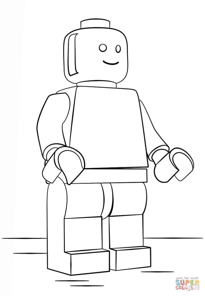 Lego Man Coloring Page Pictures to Color
