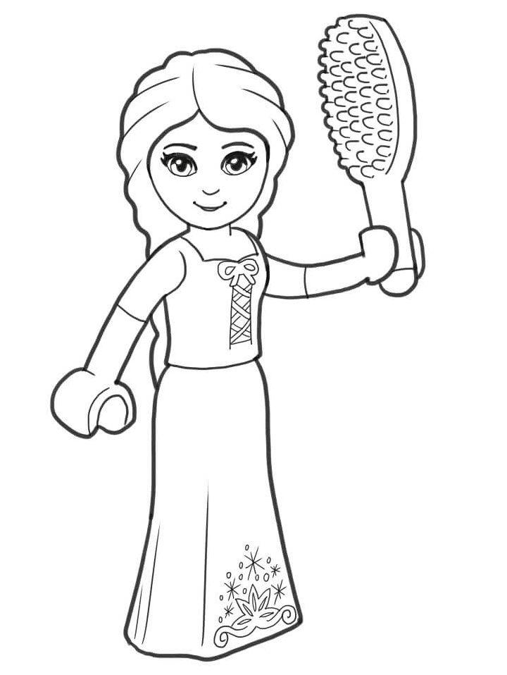 Lego Princess Coloring Pages to Print