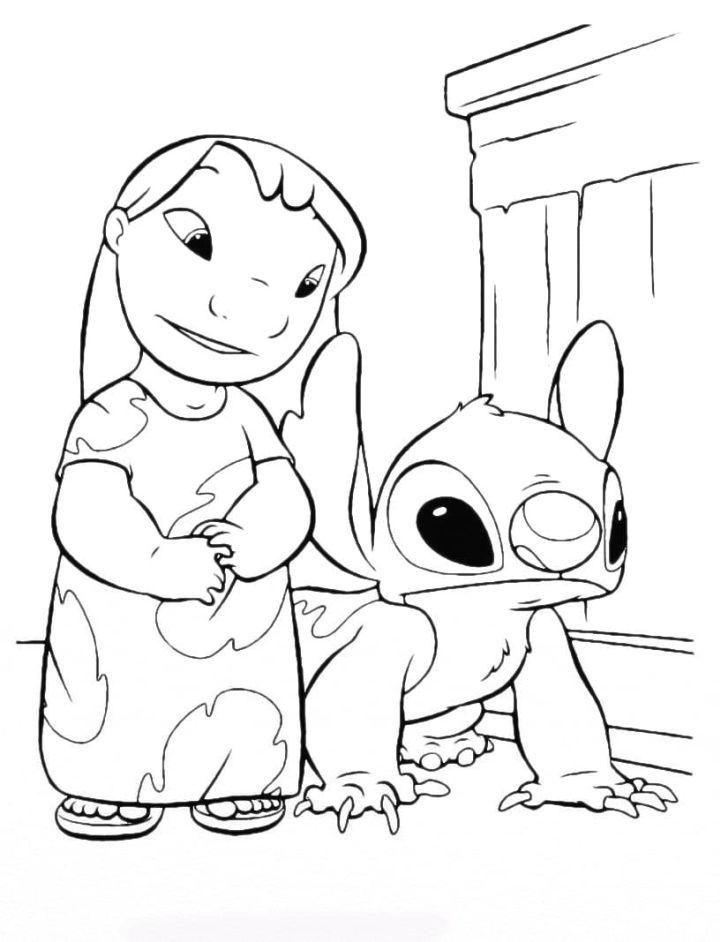 Lilo and Stitch Coloring Pages Sheets