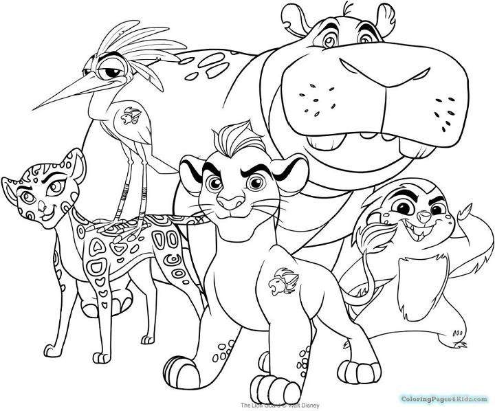 Lion Guard Characters Coloring Pages