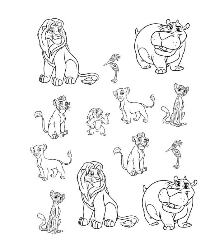 Lion Guard Coloring Pages and Activities