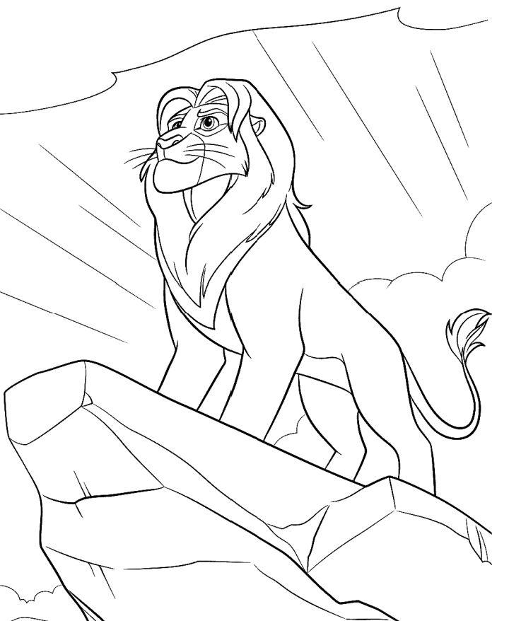 Lion Guard Simba Coloring Pages