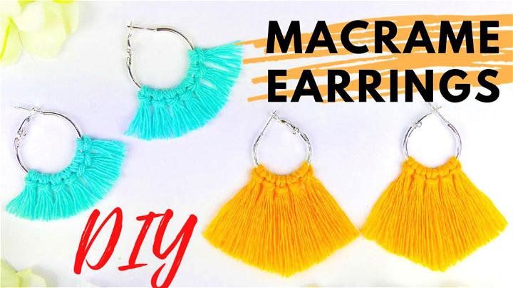 Macrame Boho Earrings for Beginners