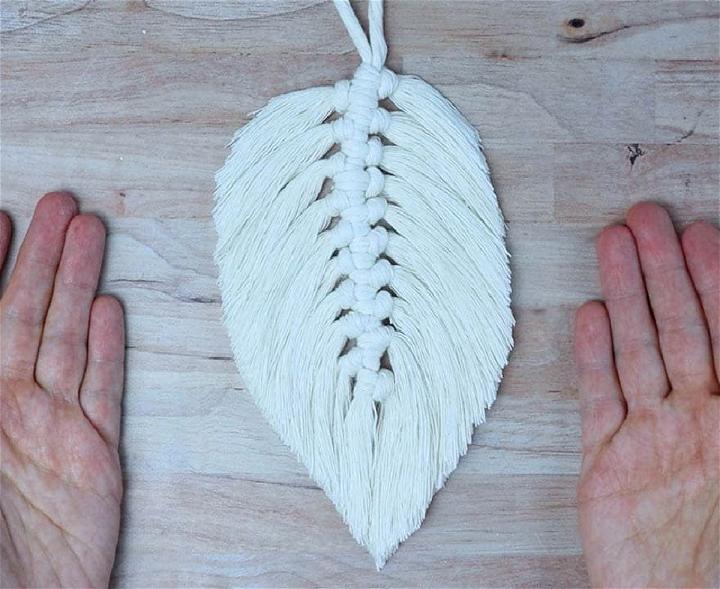 Macrame Feather Instructions