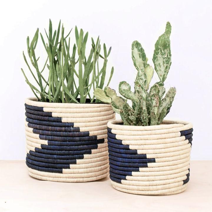 Macrame Planter Basket Using Only Two Knots