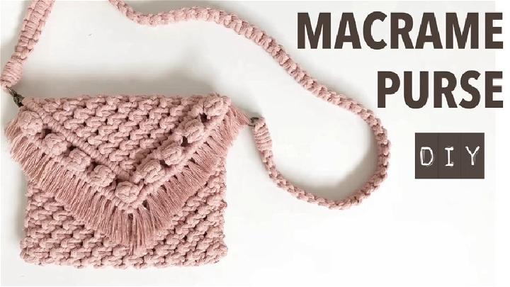 Macrame Purse with Removable Straps