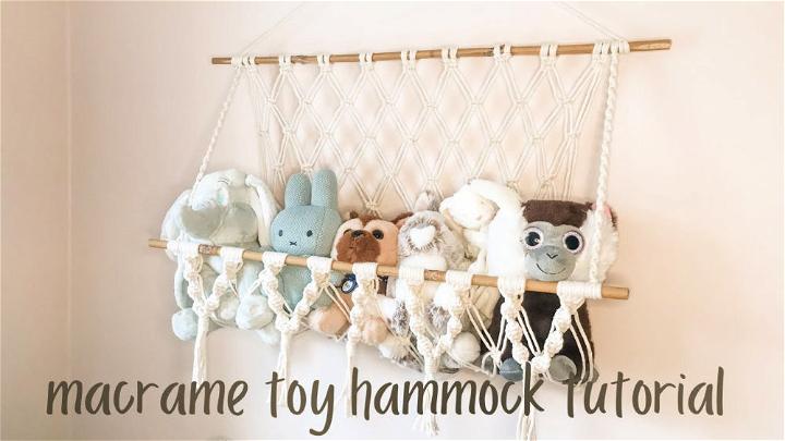 Macrame Toy Hanging Hammock