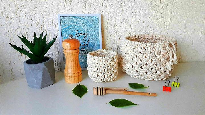 Make Your Own Macrame Baskets