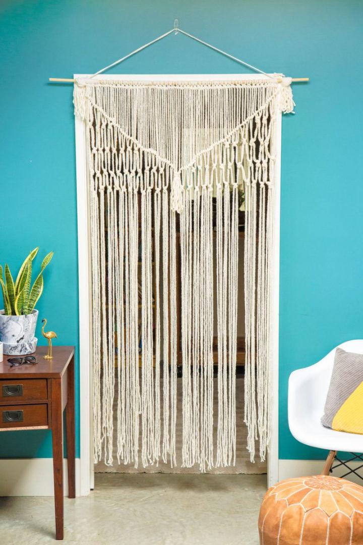 Make Your Own Macrame Curtain