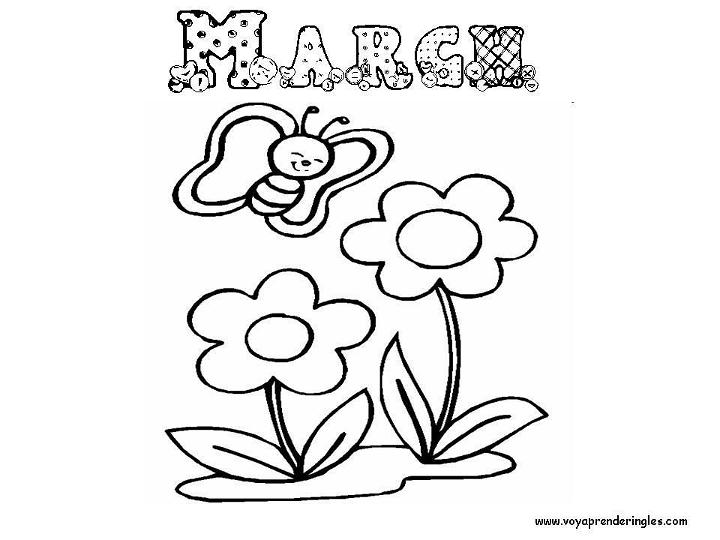 March Coloring Pages for Little Ones