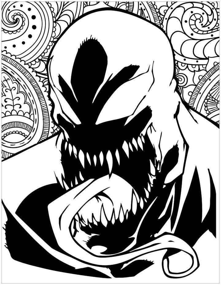 Marvel Villains Venom Coloring Page