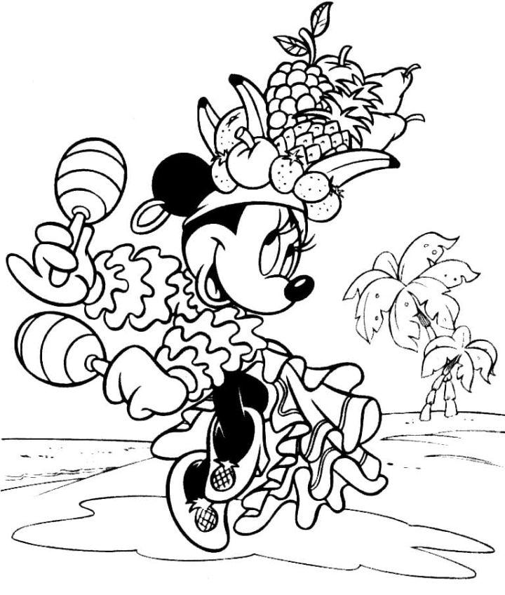 Minnie Mouse Coloring Tracer Pages and Posters