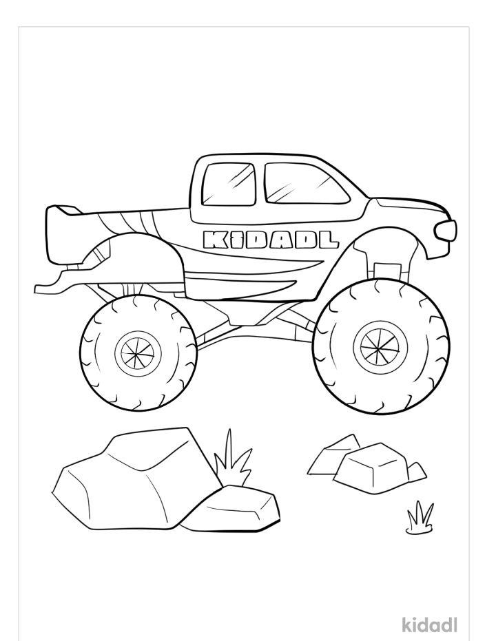 Monster Truck Pictures to Color