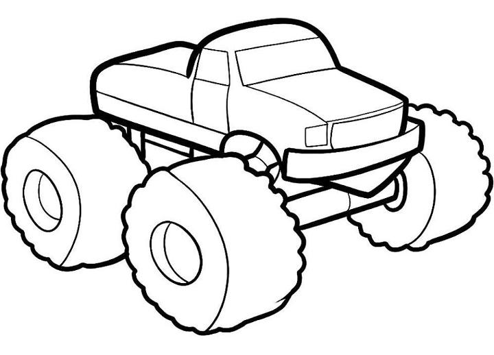 Monster Trucks Coloring Book Pages