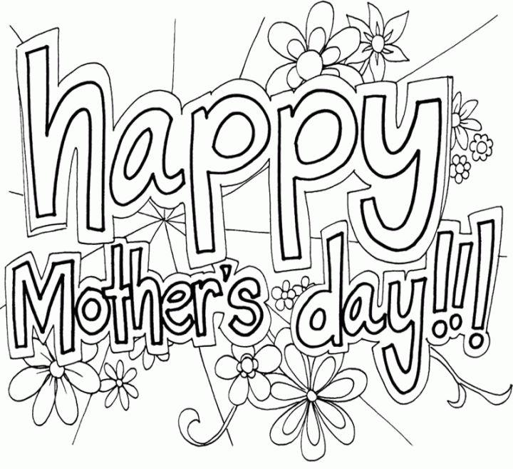 Mothers Day Coloring Cards Coloring Pages and Printables