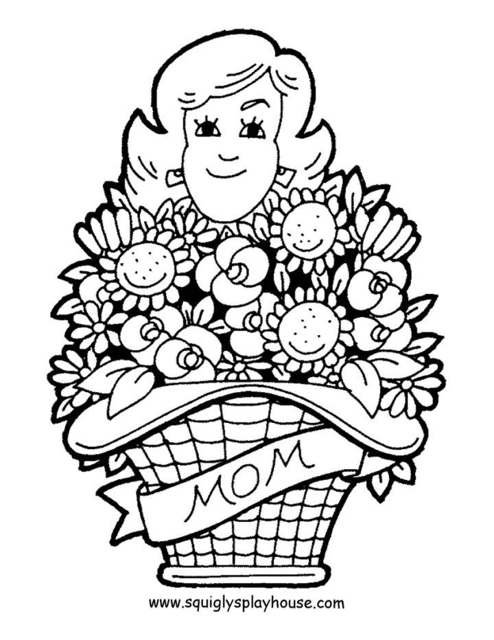 Mothers Day Coloring Pages for Kids