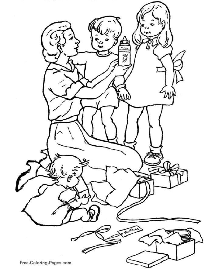 Mother´s Day Coloring Pages, Tracer Pages, and Posters