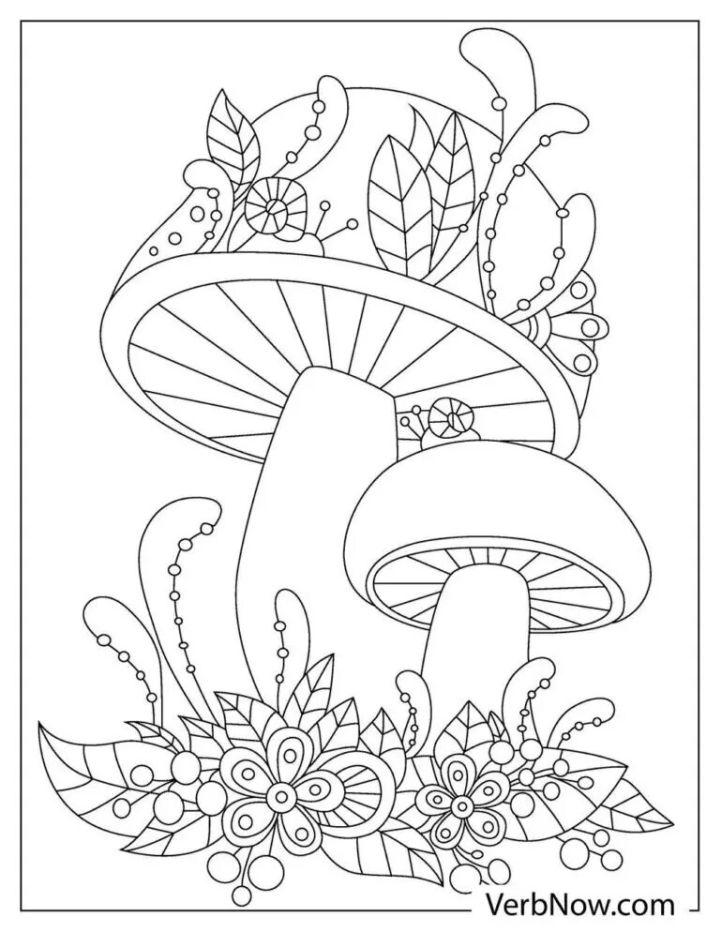 Mushroom Coloring Pages and Printables