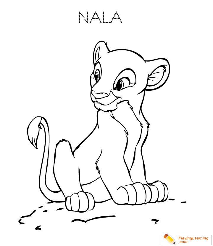 Nala Lion King Coloring Pages for Kids