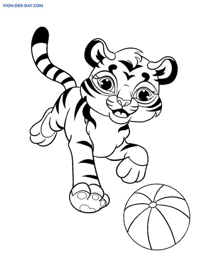25 Free Tiger Coloring Pages for Kids and Adults - Blitsy